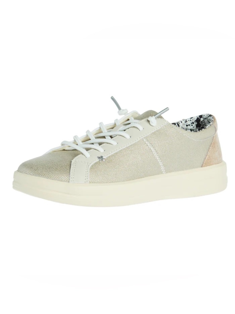 Hey Dude Women's Karina Shimmer Platinum Casual Shoe